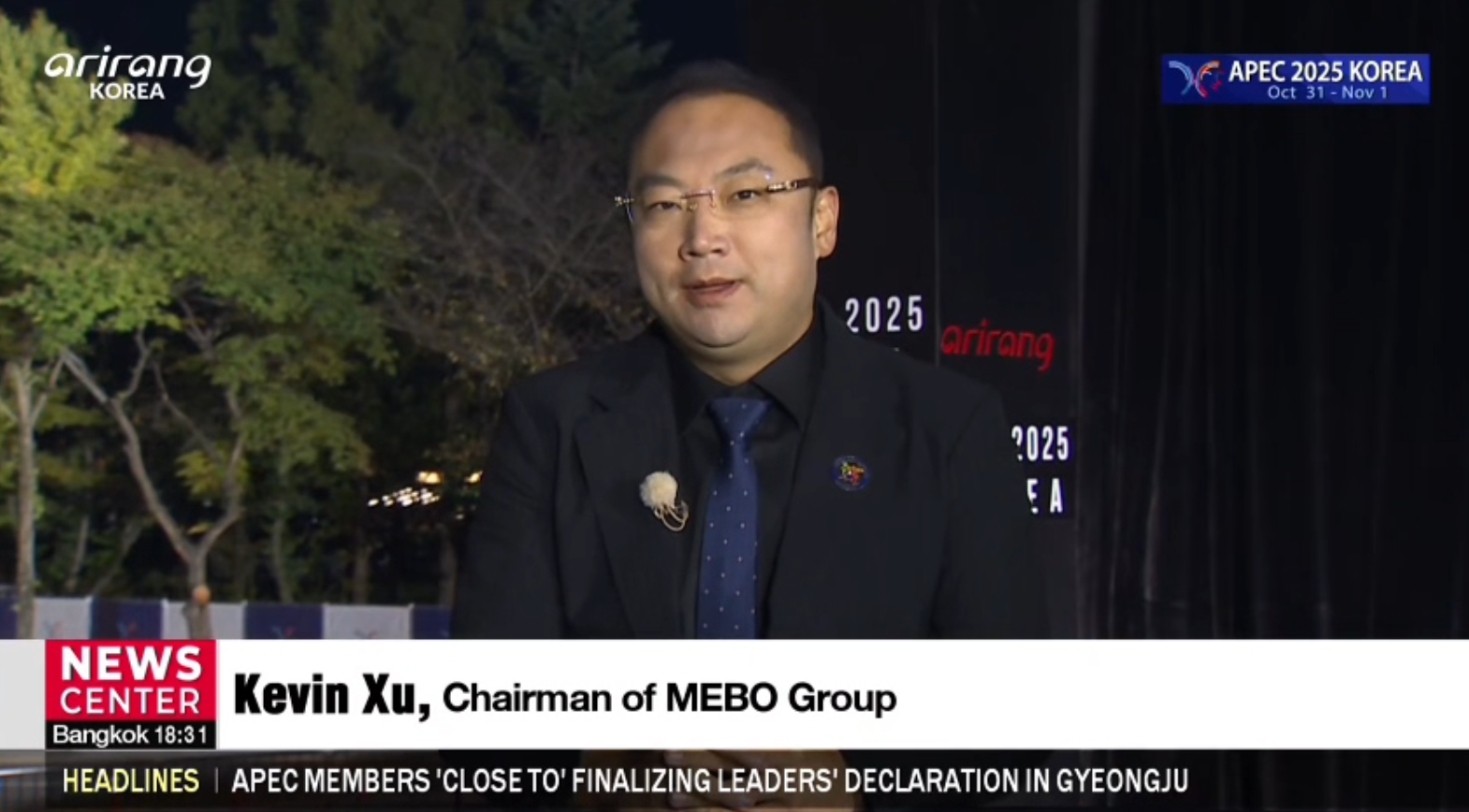 美寶集團(tuán)董事局主席徐鵬APEC峰會期間接受多家國際媒體專訪